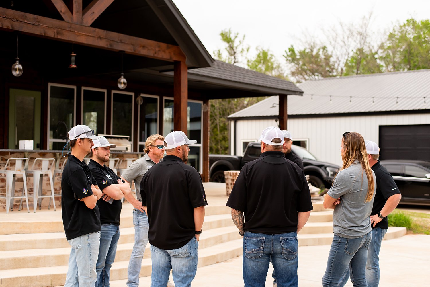 Rockstar Roofing Team Collaborating